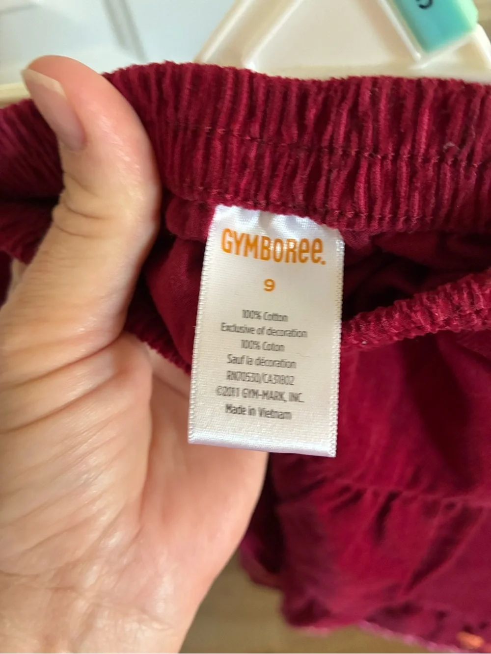 Gymboree tiered corduroy